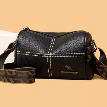 Новая женская сумка-подушка для поездок на работу, сумка через плечо с широким ремнем, модная и универсальная женская сумка