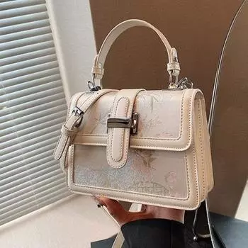 Новая женская сумка в китайском стиле 2024 года, маленькая сумка в западном стиле, сумка на одно плечо с диагональным ремешком, международная торговля через границу