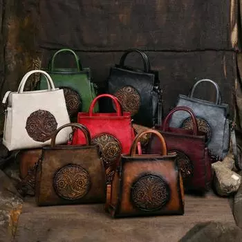 Новая женская сумка в ретро-художественном китайском стиле, оригинальная тисненая сумка ручной работы через плечо с диагональным плетением