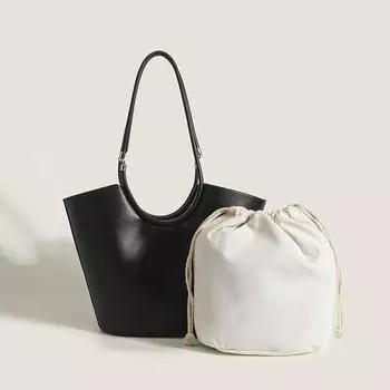 Новая женская сумка в стиле ретро на одно плечо под мышкой с нишевым дизайном, женская сумка-тоут большой вместимости с корзиной для переноски