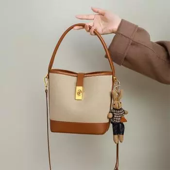 Новая женская сумка-ведро на одно плечо для поездок на работу, высококачественная портативная сумка через плечо