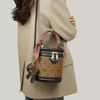 Новая женская сумка-ведро с буквами Presbyterian Niche Design Trending одно плечо Crossbody сумка