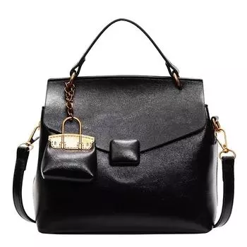 Новая женская сумка, высокого класса в ретро-стиле, небольшого размера, квадратной формы. чёрный