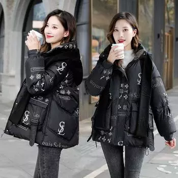 Новая женская свободная куртка с шарфом и принтом Sense Coat M белый