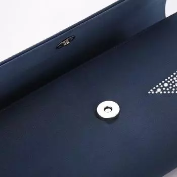 Новая женская вечеринка помада зеркало макияж рука знаменитость плечо темперамент блестки мобильный телефон сумка для хранения 25*5*12.5 тёмно-синий