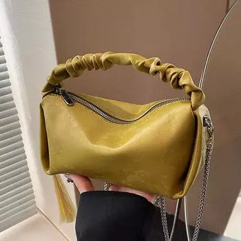 Новая женская вечерняя сумочка с принтом в виде цепочки, темпераментная универсальная сумка через плечо на одно плечо, роскошные вечерние сумки с кисточками