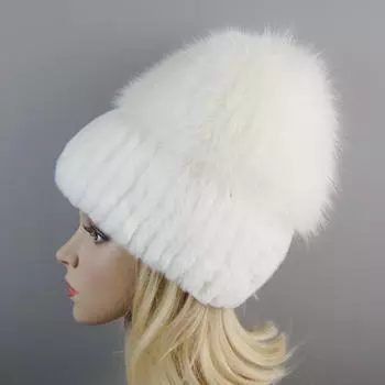 Новая женская зимняя роскошная шапка из натурального меха кролика рекс, вязаная шапка из меха кролика рекс, верхняя шапка из натурального лисьего меха, шапки из натурального лисьего меха. Good elasticity