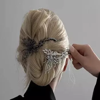 Новая жидкая шпилька-бабочка, женская, темпераментная, на затылке, большая заколка в виде акулы, аксессуары для волос