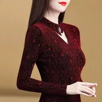 Новая зимняя базовая рубашка для женщин для женщин с полуворотником-водолазкой базовая рубашка темперамент для женщин для женщин M