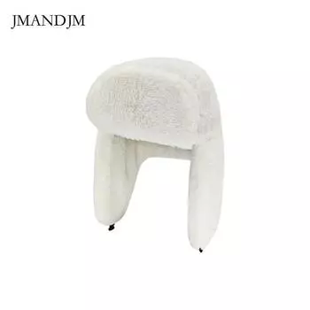 Новая зимняя хлопковая шапка для езды на велосипеде, теплая шапка, ветрозащитная и морозостойкая, утолщенная кроличья меховая наушница, северо-восточная плюшевая шапка Lei Feng one size fits all бежевый