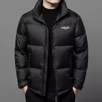 Новая зимняя куртка на утином пуху 90 для мужчин, свободная, повседневная, модная, теплая и толстая, трендовое мужское пальто M