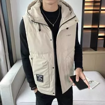 Новая зимняя куртка-пуховик для мужчин, короткая с капюшоном, новый национальный стандарт пуховой куртки, утолщенная и теплая M