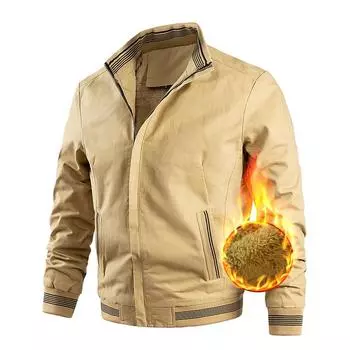 Новая зимняя модная тонкая молодежная хлопковая куртка с воротником-стойкой в корейском стиле большого размера для мужчин M