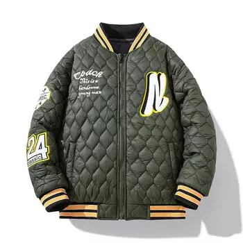 Новая зимняя мужская повседневная свободная и универсальная двухсторонняя бейсбольная форма с хлопковой подкладкой S