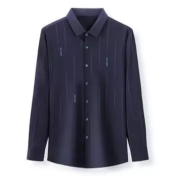 Новая зимняя мужская рубашка из бархата с длинными рукавами, легкая деловая мужская бесшовная терморубашка M