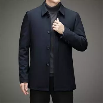 Новая зимняя мужская термоодежда с хлопковой подкладкой, куртка, деловая повседневная одежда для папы, утепленная мужская одежда, пальто и плащ Tide M