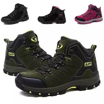 Новая зимняя теплая походная обувь, мужская уличная износостойкая охотничья обувь, женские спортивные треккинговые прогулочные классические туристические кроссовки 40