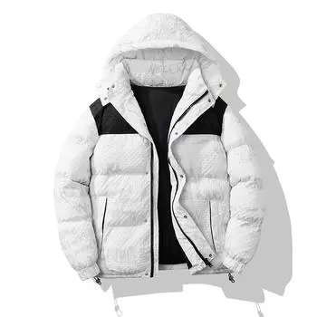 Новая зимняя толстая теплая куртка на хлопковой подкладке, ветрозащитная одежда для пар, альпинистская одежда M коричневый