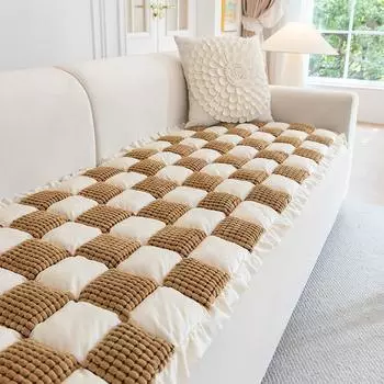 Новая зимняя утолщенная плюшевая подушка для дивана, коврик для скалолазания, нескользящая подушка из массива красного дерева, кожаная подушка для дивана 50*50