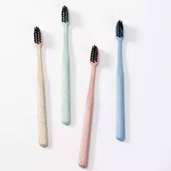 Новая зубная щетка с мягкой щетиной для здоровья полости рта для взрослых, маленькая насадка из бамбукового угля, в хорошем магазине продаж розовый