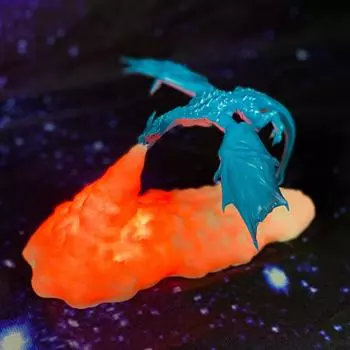 Новейшая дропшиппинговая 3D-печатная светодиодная лампа-дракон в качестве ночника для дома, горячая распродажа, чем ночник-луна, лучшие подарки для детей синий