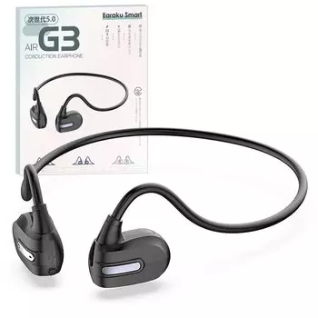 Новейшая Earaku Air Conduction Bluetooth Bluetooth EDR AAC усовершенствованная версия костной проводимости открытое ухо беспроводной японский голос ENC шум быстрый черный