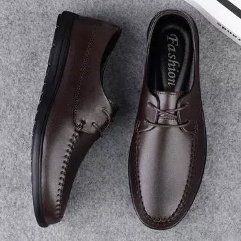 Новейшая модная мужская обувь 2022 года, повседневные туфли-оксфорды из спилковой кожи, мужские туфли на плоской подошве, высококачественные мягкие удобные мокасины черного и коричневого цвета 37