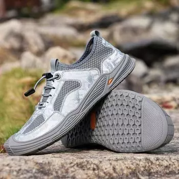 Новейшая мужская обувь для активного отдыха, повседневная кожаная обувь, модные мужские кроссовки из дышащей сетки, классические удобные легкие мужские туфли 2022 года 42