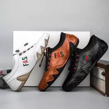 Новейшая мужская обувь, дышащие мягкие лоферы, удобная обувь для вождения 38 чёрный