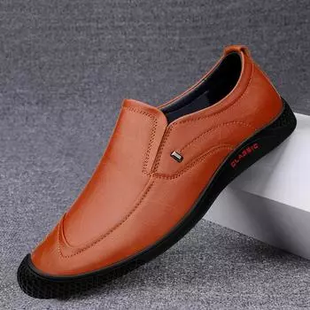 Новейшая мужская повседневная обувь из натуральной кожи, весна-лето, модные туфли-лодочки, лоферы, мужские туфли на плоской подошве, люксовые брендовые мужские туфли-лоферы, размер 36-46 38
