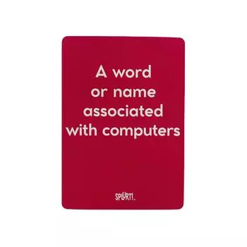 Новейшая портативная карточная игра Splurt для вечеринок Think Fast. Скажи это первой доске колода