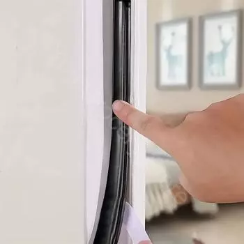 Новейшая уплотнительная лента для нижней части двери, резиновый уплотнитель для окна, ветрозащитная самоклеящаяся лента для герметизации лобового стекла двери 1PC белый