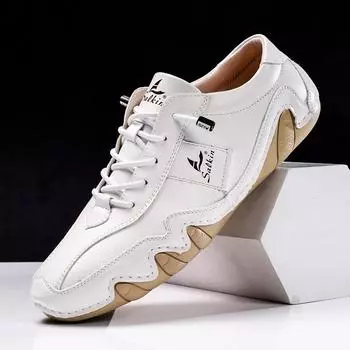 Новейшая весенняя повседневная обувь для мужчин, кроссовки ручной работы, мужская обувь на плоской подошве со шнуровкой, большие размеры 39-48 39 синий