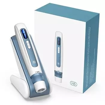 Новейшее беспроводное устройство для ухода за кожей с водяной световой ручкой с 6 скоростями и местом для хранения эссенции в чернильном картридже Blue синий