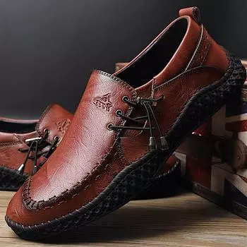 Новейшее поступление мужской повседневной обуви весна-осень уличная обувь мужские плоские мокасины без застежек мужские мокасины низкие модные большие размеры 38-47 46