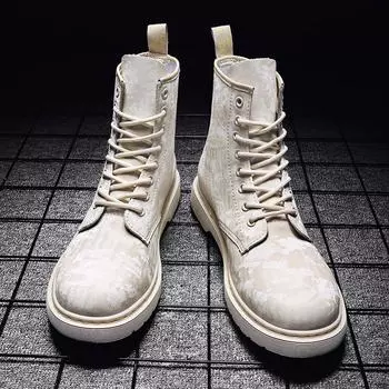 Новейшие мужские ботинки на шнуровке, мужская повседневная обувь, нескользящая обувь для отдыха на природе, ретро-тренд, удобные мужские ботильоны, модная замшевая обувь для мужчин 41