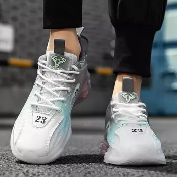 Новейшие мужские кроссовки, кроссовки для бега, летняя мода, спортивная обувь для бега на открытом воздухе, сетчатая дышащая амортизирующая обувь для баскетбола 39