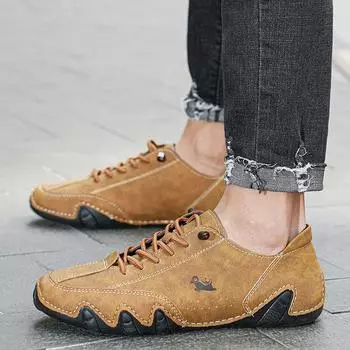 Новейшие мужские кроссовки на мягкой подошве, оригинальные роскошные лоферы, удобная повседневная походная модная брендовая спортивная мужская обувь 38 коричневый