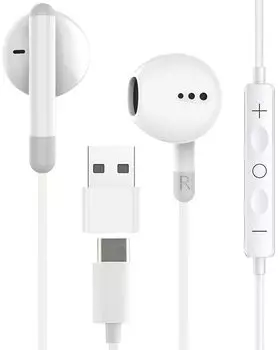 Новейшие наушники, совместимые с iPhone 15, проводные наушники, высокочувствительный караоке-микрофон MEMS, совместимый с белым [модель 2024 года] Type-C Type-C