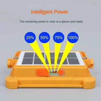 Новейшие портативные прожекторы на солнечных батареях мощностью 300/500/1000 Вт, перезаряжаемые через USB фонари для кемпинга, съемные многофункциональные лампы аварийного освещения