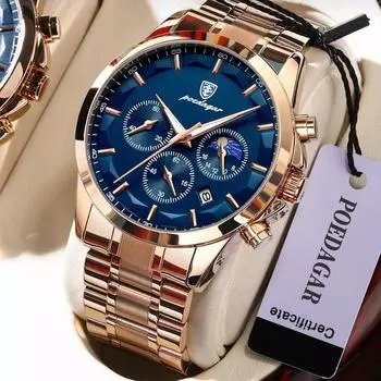 Новейшие высококачественные мужские часы YGL из воловьей кожи, роскошные швейцарские мультимодные часы, популярные корейские часы