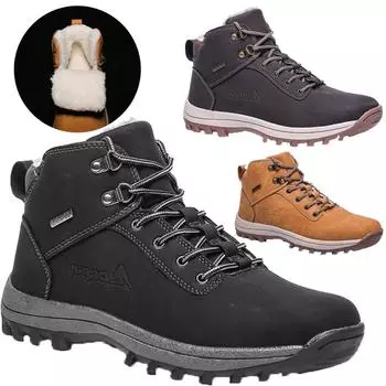 Новейшие зимние мужские ботинки Holfredterse для мужчин, широкие кожаные кроссовки, ботильоны, водонепроницаемая походная обувь, большой размер 47 46