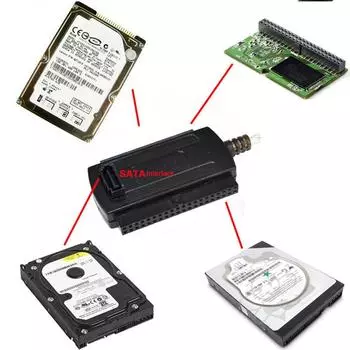 Новейший адаптер USB 2,0 к SATA IDE для жесткого диска, преобразователь ПЗУ HDD/SSD CD 1 адаптер SATA IDE 2,5 DV R7D8 black-One-size