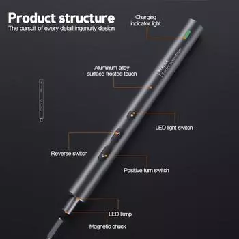 Новейший электрический прецизионный набор отверток, аккумуляторная отвертка, инструменты для ремонта мобильных телефонов, ноутбуков, часов, игровых консолей