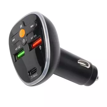 Новейший Bluetooth 5.0 FM-передатчик Handsfree автомобильный радиомодулятор MP3-плеер Type-C Dual USB Super Quick Charge адаптер для автомобиля