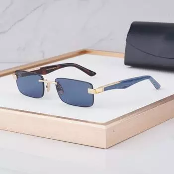 Новейший бренд солнцезащитных очков без оправы в прямоугольной оправе THE ARTIST III для мужчин и женщин, немецкий стиль, сплав, ацетат, ручная работа, классика, UV400gafas AS Pictures