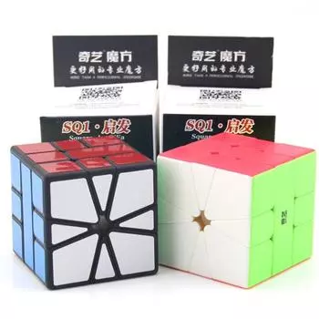 Новейший Qiyi Qifa Sq -1 Magic Cube Square Puzzle 1 Speed Cube Sq1 Mofangge Twisty Learning Educational Kids Toys Game Sticker