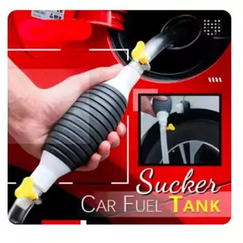 Новейший ручной насос с высоким расходом сифона, портативный ручной автомобильный насос для перекачки топлива для газа, бензина, дизельного топлива, жидкой воды, аквариума с сифонным шлангом 10.71 x 10.51 x 2.48 inc чёрный/белый