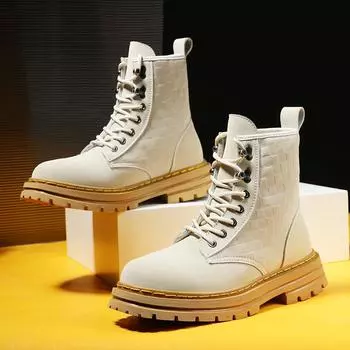 Новейший стиль Белые ботинки Уличные повседневные унисекс ботильоны мужские кожаные женские ботинки мужские кожаные ботинки Botas De Mujer большого размера 42