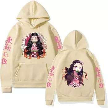 Новейший свитер с капюшоном для мужчин и женщин с принтом «Лезвие убийцы призраков», новинка 2024 года, размер и размер L